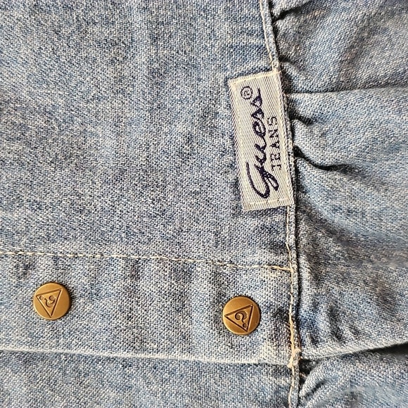 Vintage Guess Denim Dress, 12 Months - Picture 3 of 8